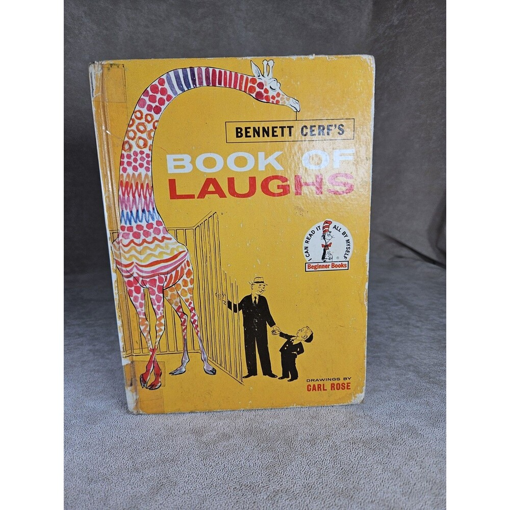 Vintage 1959 "Book of Laughs" by Bennett Cerf, drawings by Carl Rose 1st Edition